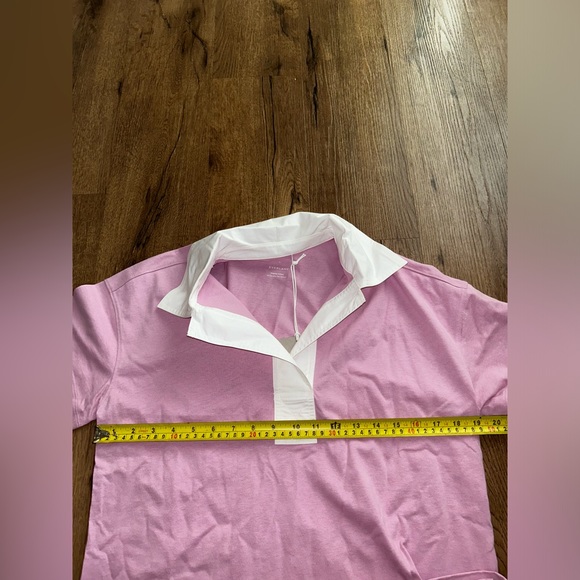 NWT EVERLANE THE ORGANIC COTTON PINK POLO DRESS Size Small - Picture 4 of 7